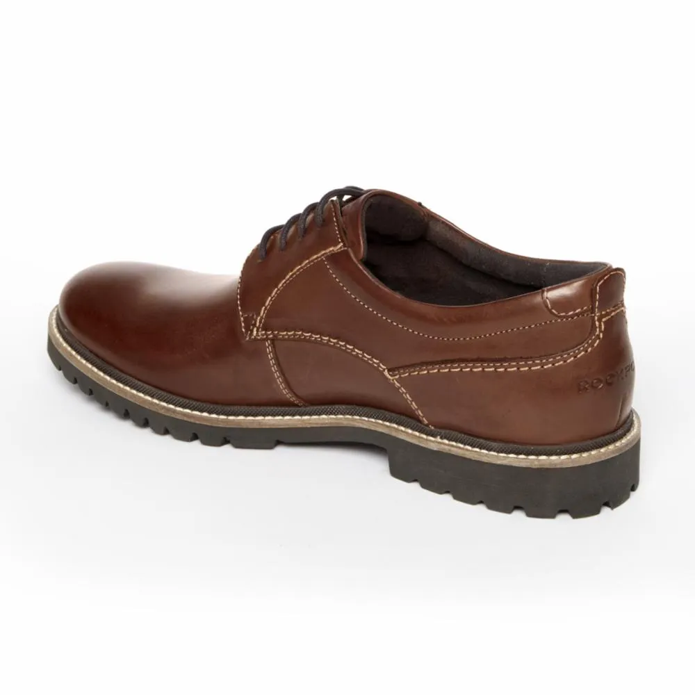 Rockport Men MARSHALL PT OXFORD DARK BROWN/LEATHER