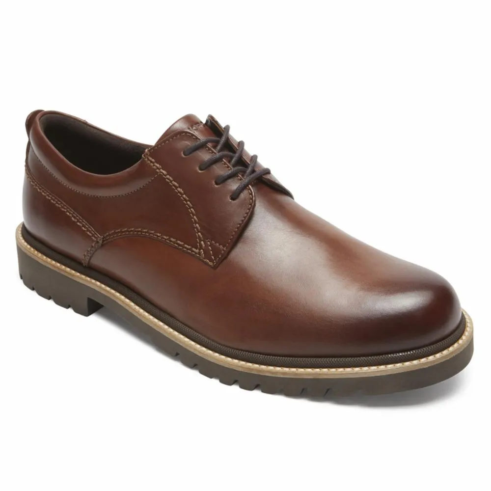 Rockport Men MARSHALL PT OXFORD DARK BROWN/LEATHER