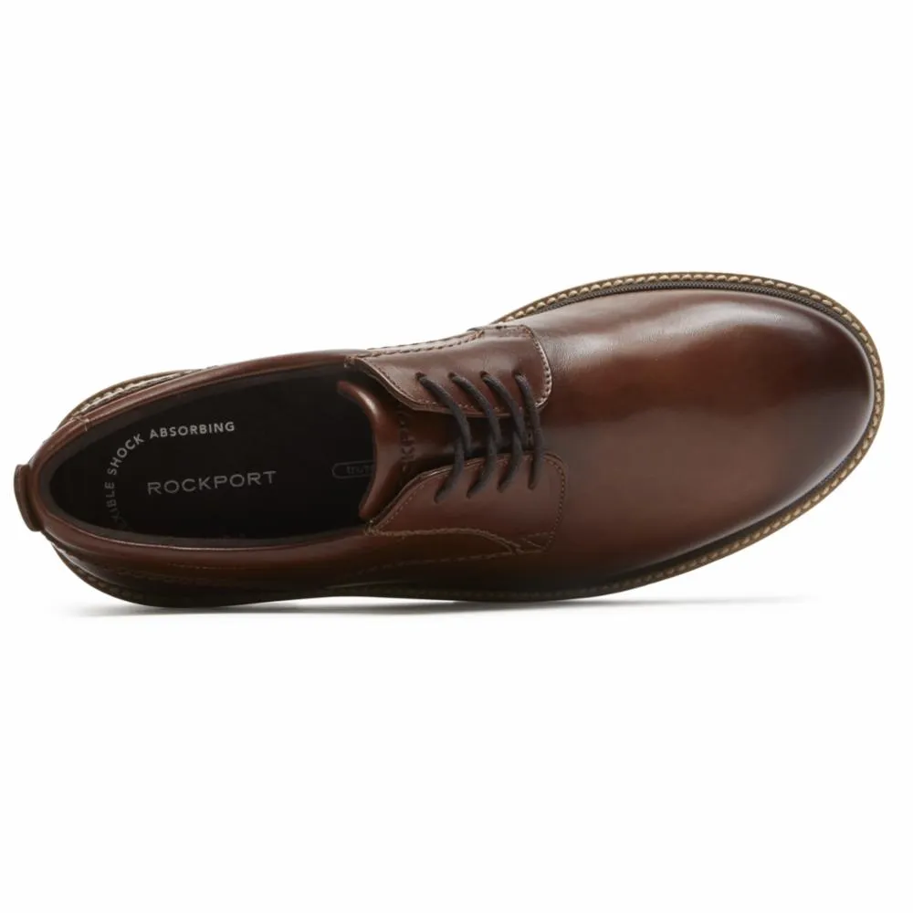 Rockport Men MARSHALL PT OXFORD DARK BROWN/LEATHER