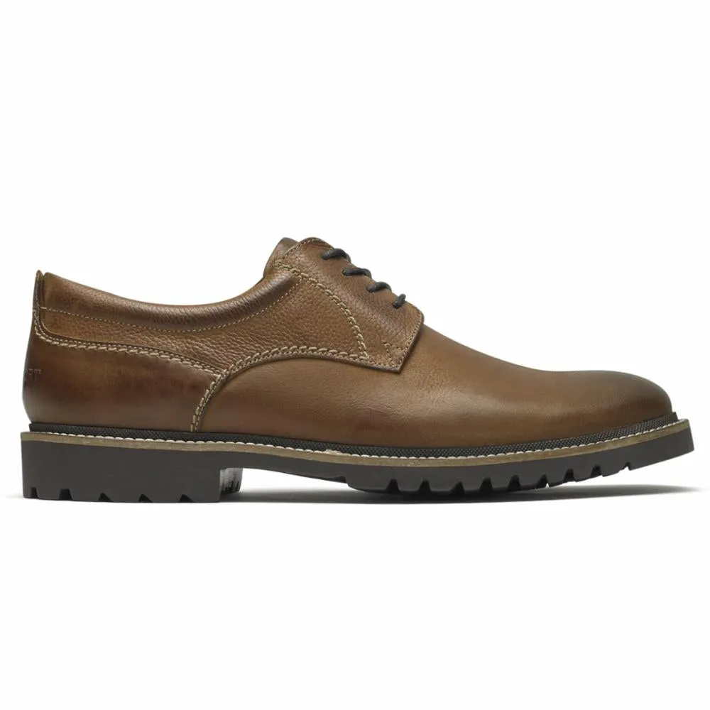 Rockport Mens Marshall Plain Toe Oxford in Fawn