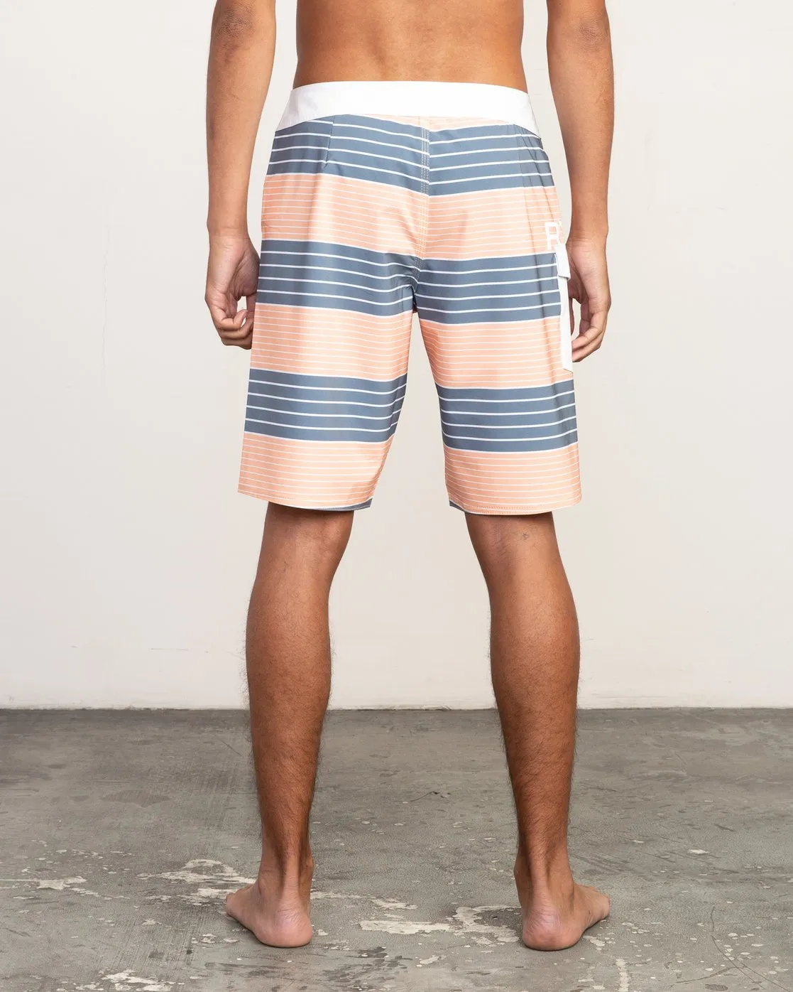 RVCA Uncivil Stripe Trunk Boardshort