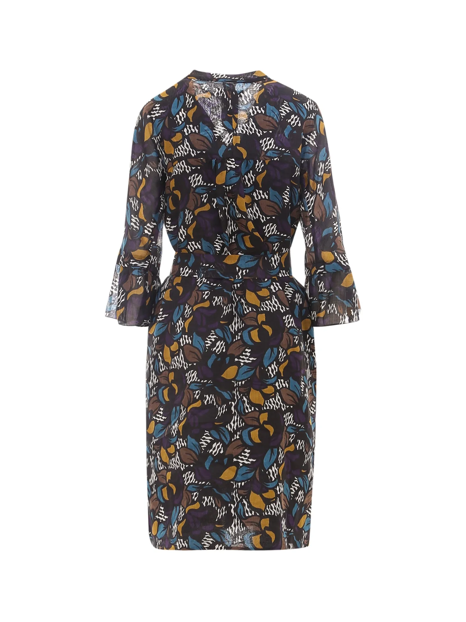 'S Max Mara Graphic Print Midi Dress