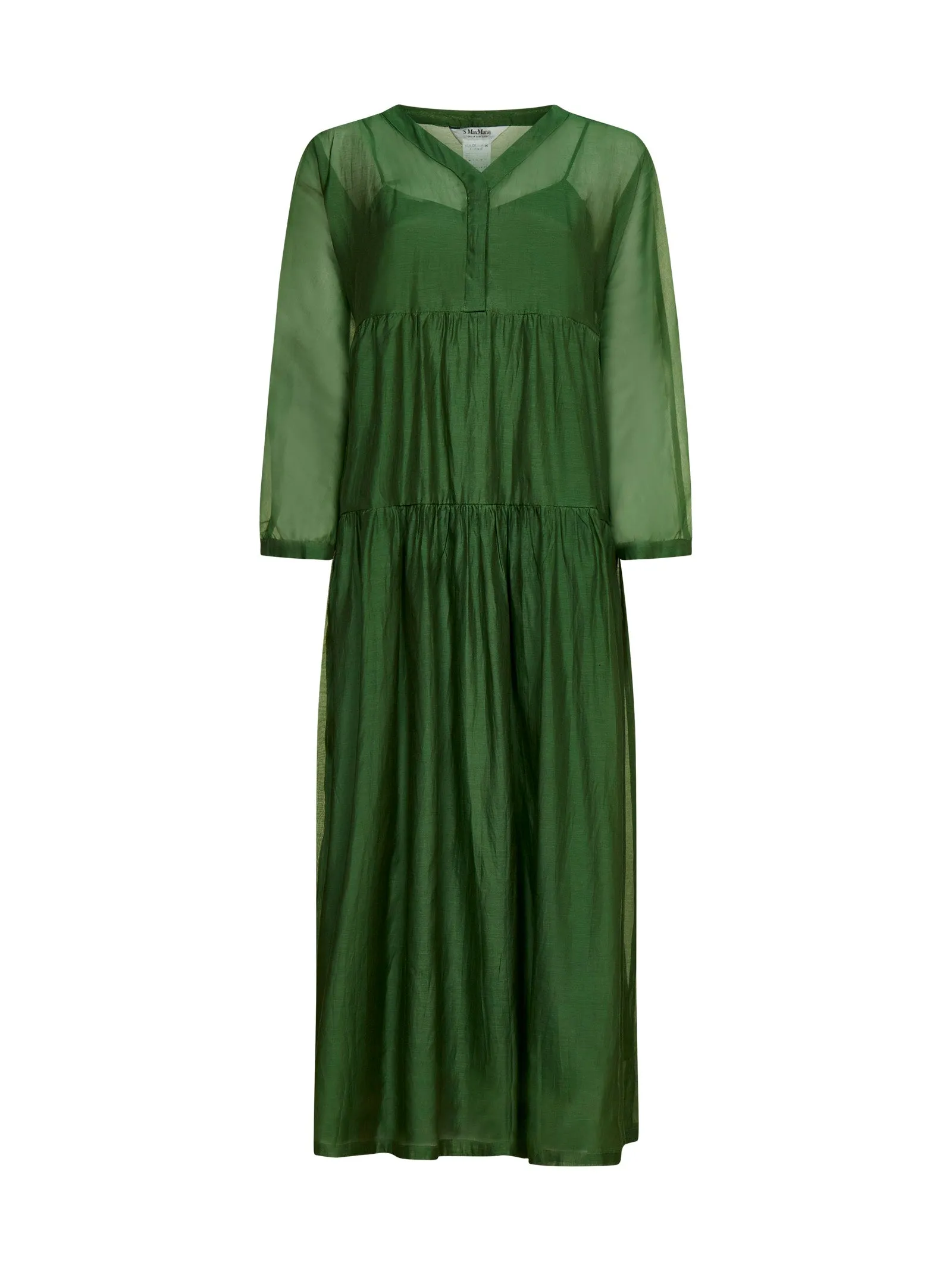 'S Max Mara Sesamo V-Neck Long-Sleeved Dress