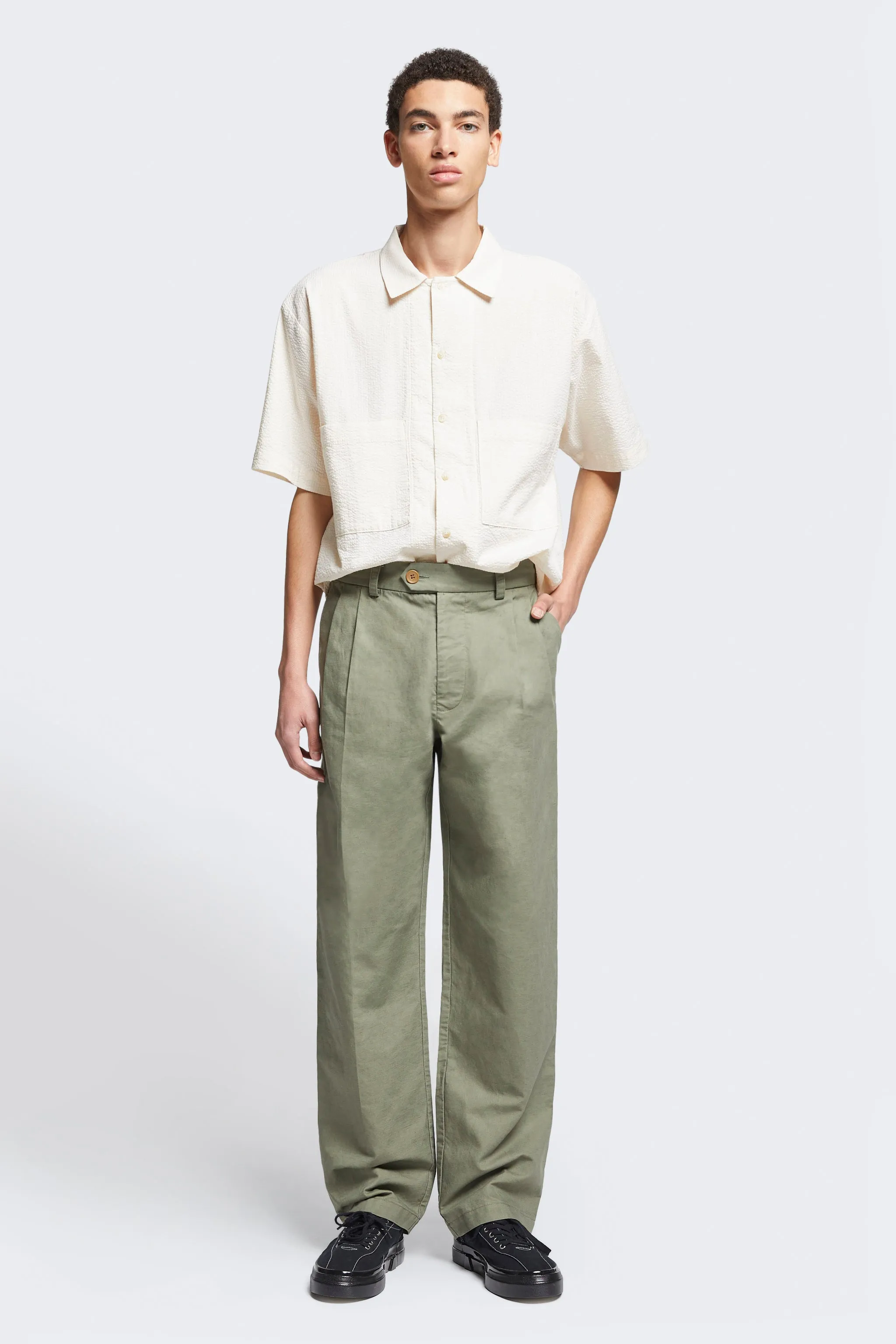 Siren Pleat Pant Olive