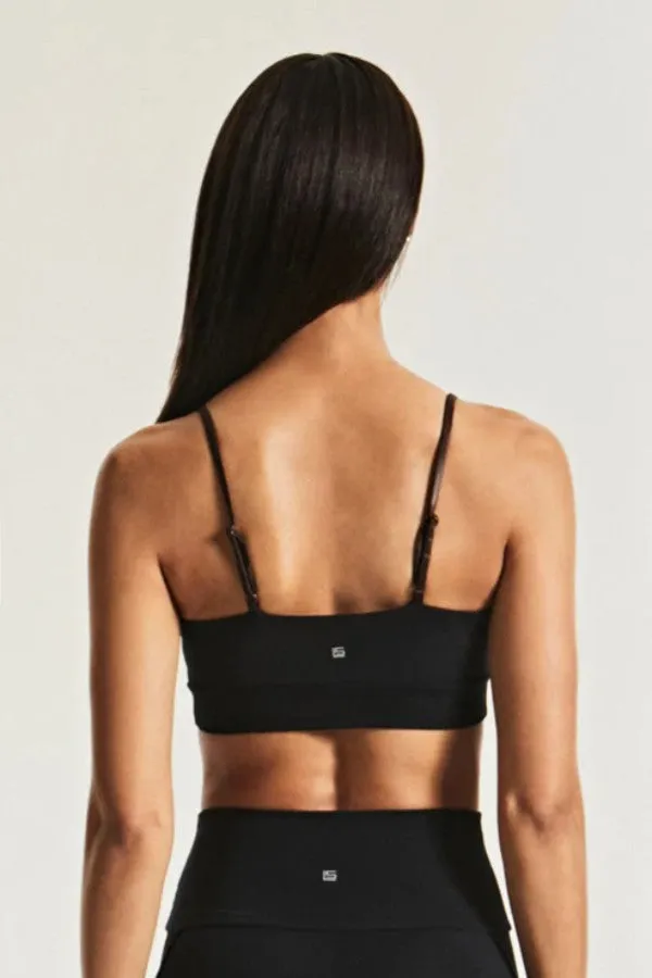 Teak Contrast Strap Bra