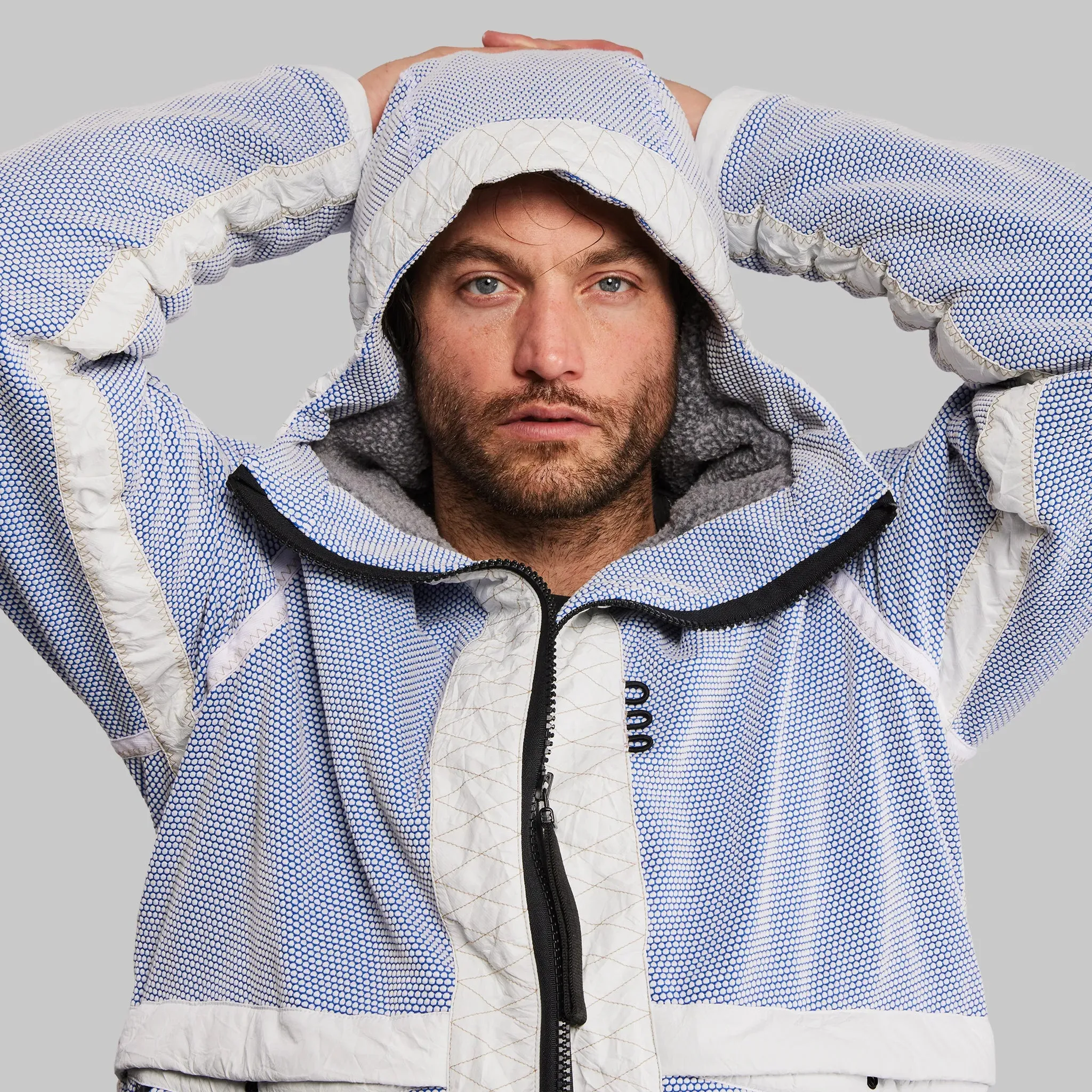 Titan Fleece Jacket. Blue and White edition