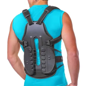 TLSO Thoracic Full Back Brace | Postural Kyphosis, Parkinson's & Fractured Vertebrae Clamshell Support