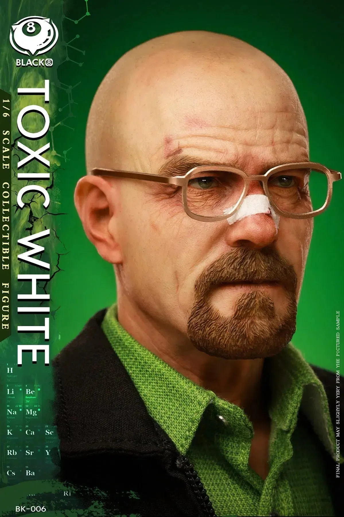 Toxic White: Black 8 Toys: Sixth Scale Figure