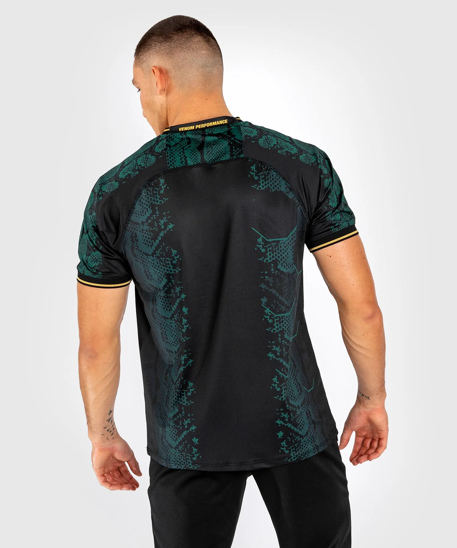 UFC Adrenaline by Venum Personalized Authentic Fight Night Men’s Jersey  - Emerald Edition -  Green/Black/Gold