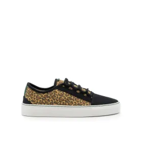 Vegan sneaker mustard leopard CUV008