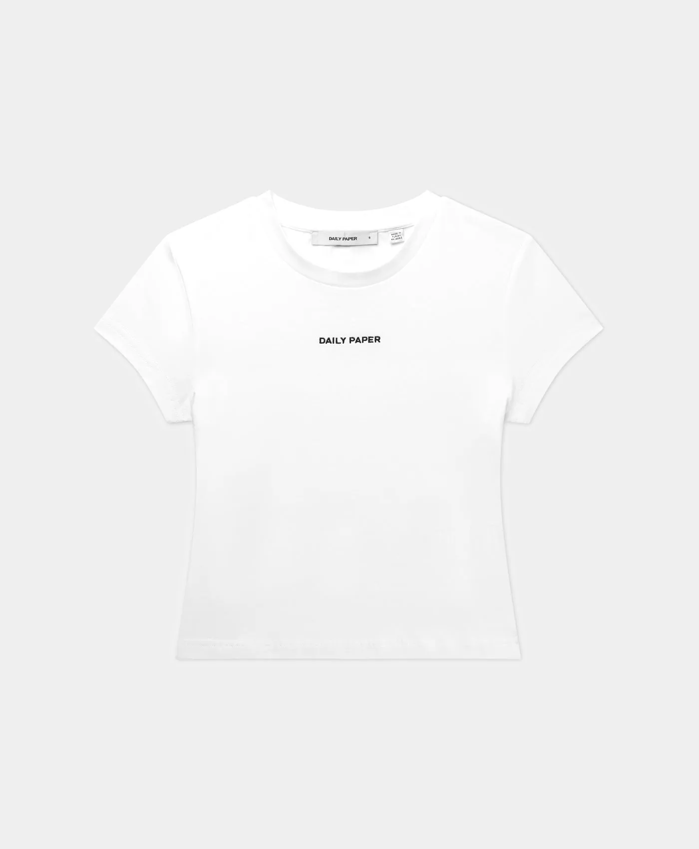 White Logotype Cropped T-Shirt