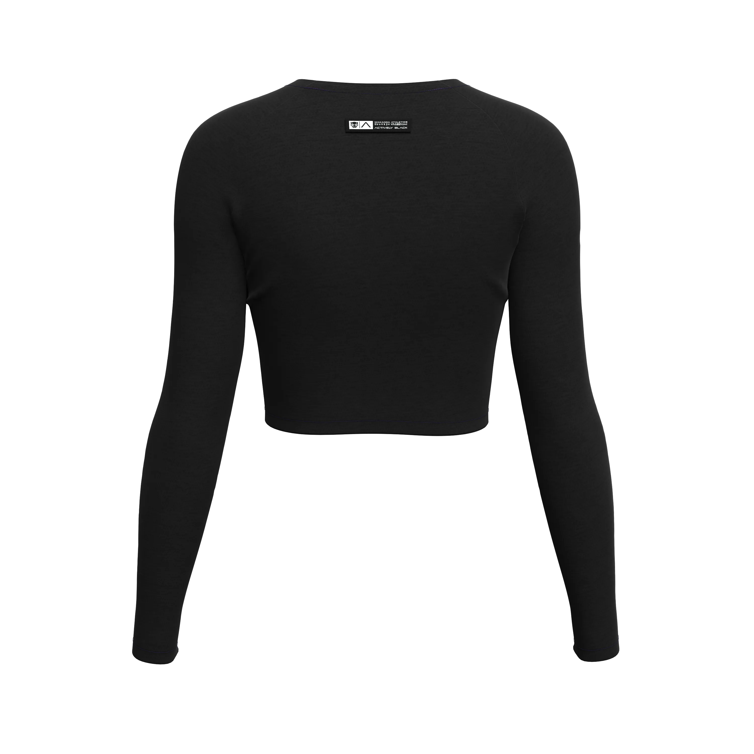 Women's Wakanda Athletics Long Sleeve Crop