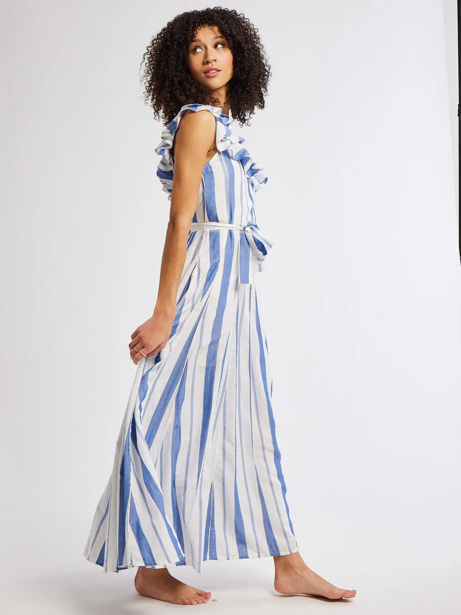 Yvonne Maxi Dress - Nantucket Stripe